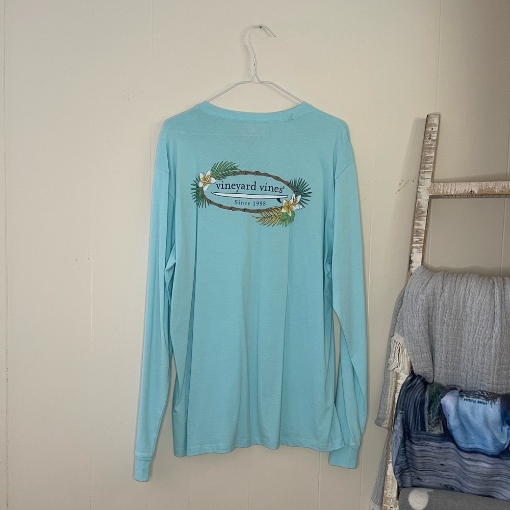 Vineyard Vines Blue Hawaii Long Sleeve Shirt - Size M, Never Worn